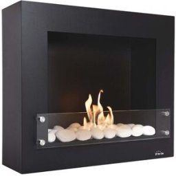 CLIMACITY Chimenea Bioetanol 2 kW Bestbio Design con Regulador de Llama 1,2 l. Negro