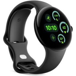 Google Pixel Watch 3 41mm, Caja de aluminio color negro mate y correa deportiva color obsidiana, Wi-Fi Smartwatch. Negro