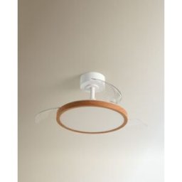 El Corte Inglés Ventilador de techo S con luz LED y motor DC Menorca. Natural