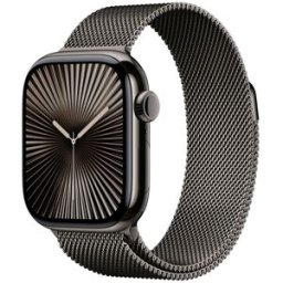 Apple Watch Series 10 GPS + Cellular 42mm Titanio Pizarra con correa Milanese Loop Pizarra. Pizarra
