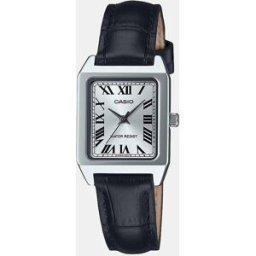 Casio Reloj mujer Collection LTPB150L7B1EF de piel negra. Negro