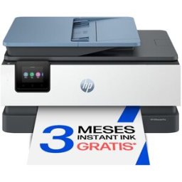 HP Impresora Multifunción OfficeJet Pro 8135e, Fax, Wi-Fi, compatible con Instant Ink. Blanco / Azul