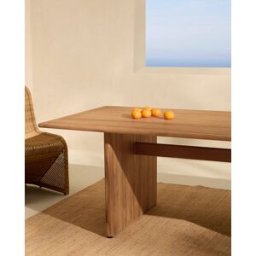 El Corte Inglés Mesa de jardín de madera de teca Málaga. Natural