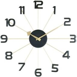 Acctim Reloj de pared Astraea . Negro / Dorado