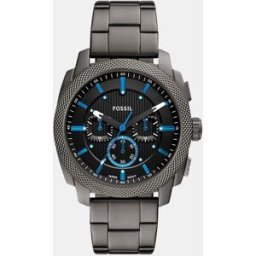 Fossil Reloj de hombre machine de acero. Negro