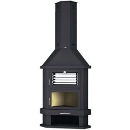 FM CALEFACCIÓN Chimenea de Leña Rincón C-200 RH. Negro