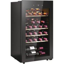 HAIER Vinoteca para 34 Botellas, 1 Zona, Wifi - HWS34GGH1. Negro