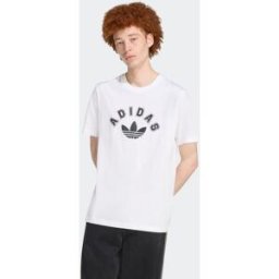 Adidas Camiseta de hombre Tartan Regular Originals. (L) Blanco