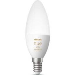 Philips Bombilla LED Hue White and Ambiance, vela B39 E14.