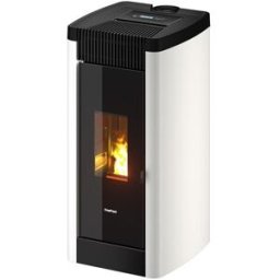 FREEPOINT Estufa Pellets Steel Airtight Canalizable Wi-Fi 8,5 kW. Blanco