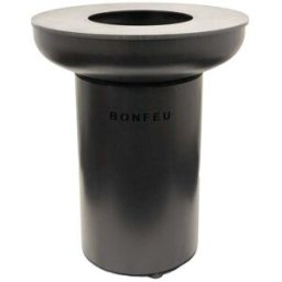 BONFEU Chimenea de Leña Exterior Bonbiza Black. Negro