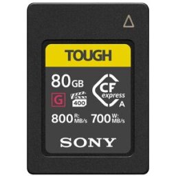 Sony Tarjeta de memoria Compact Flash Express Tough 80 GB, Clase A. Negro