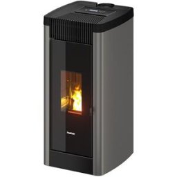 FREEPOINT Estufa Pellets Steel Airtight Canalizable Wi-Fi 8,5 kW. Titanio