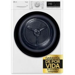 LG Secadora 8 kg Condensación, Bomba de calor - RH80V9AV4N. Blanco