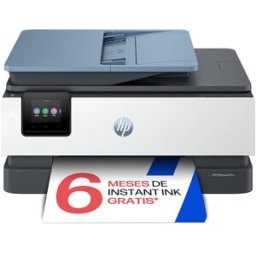 HP Impresora multifunción OfficeJet Pro 8125e, Fax móvil, Wi-Fi, compatible con Instant Ink. Blanco / Gris
