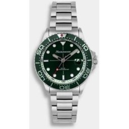 Neckmarine Reloj de hombre cockpit cuarzo de acero inoxidable. (L) Verde