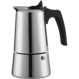 El Corte Inglés Cafetera italiana de acero inoxidable apta inducción . (10 Tazas) Acero