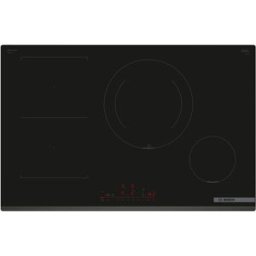 Bosch Placa de inducción Serie 6, 80 cm de ancho, PerfectFry Plus, Control placa-campana, CombiInducción, PVS831HC1E. Negro