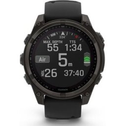 Garmin Reloj Smartwatch fenix 8 47mm Zafiro Solar, Titanio DLC . Gris carbón