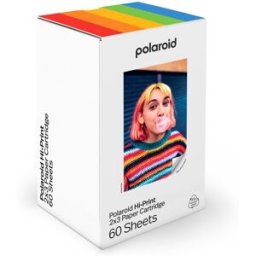 Polaroid Papel fotográfico adhesivo Hi-Print 2x3, 60 hojas. Blanco