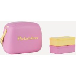 Polarbox Nevera portátil con 2 contenedores CoolerBag . (6 litros) Rosa