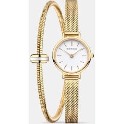 Bering Set reloj de mujer Classic 11022-334-Lovely-1-G y pulsera de acero. Oro