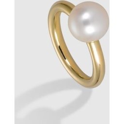 El Corte Inglés Anillo en oro y perla . (14) Blanco