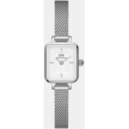 Daniel Wellington Reloj de mujer Quadro Mini DW00100726 de malla de acero. Plata