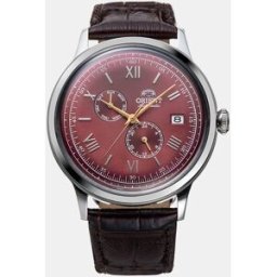 Orient Reloj de hombre Classic RA-AK0705R10B automático de piel marrón. Marrón