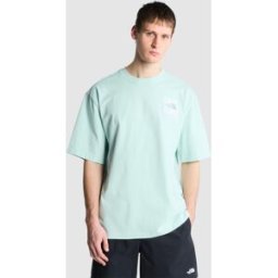 The North Face Camiseta holgada con estampado gráfico para hombre Sun . Azul claro