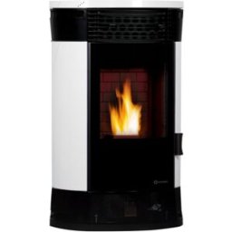 Ecoforest Estufa pellet Atenas Blanca 14Kw. Blanco