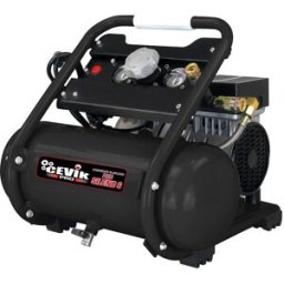 CEVIK PRO Compresor de Aire Portátil Silencioso 6 litros 1 HP. Negro