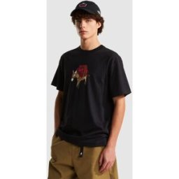The North Face Camiseta holgada con estampado para hombre Donkey Taxi . (M) Negro