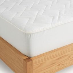 El Corte Inglés Protector acolchado de colchón Algodón Confort Natural . (Cama 90 x 200 cm) Blanco