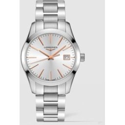 Longines Reloj de mujer Conquest Classic L2.386.4.72.6 de acero. Plateado