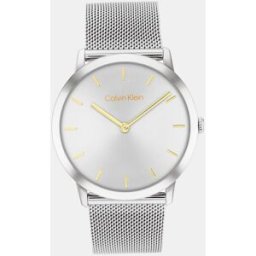 Calvin Reloj de hombre Exceptional 25300001 de malla de acero. Plata