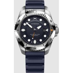 Victorinox Reloj analógico de hombre dive pro v241991 de caucho y correa azul. Azul marino