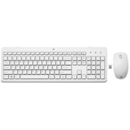 HP Combo de teclado + ratón inalámbricos 230 blanco. Blanco