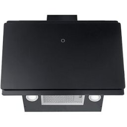 Mepamsa Campana decorativa aspiración perimetral e inferior - Luna Plus cristal negro 90. Cristal negro