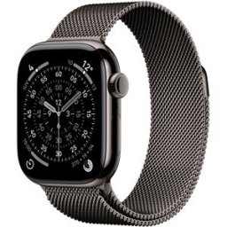 Apple Watch Series 11 GPS + Cellular 42mm Titanio pizarra con Correa Milanese Loop Pizarra. Titanio Pizarra