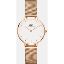 Daniel Wellington Reloj de mujer Petite Mesh DW00100219 de malla de acero oro rosa. Rosa