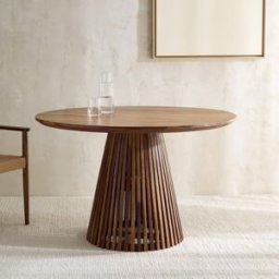 El Corte Inglés Mesa redonda de madera de palisandro Bruno. (Diámetro 120 cm) Natural