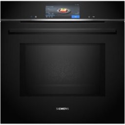 Siemens Horno multifunción pirolítico, con microondas - HM778GMB1. Negro
