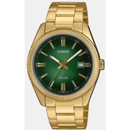 Casio Reloj Timeless MTP-1302PGC-3AVEF de acero dorado. Verde