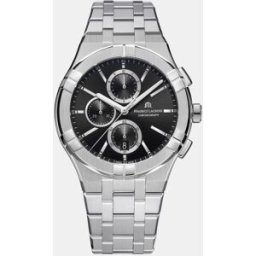 Maurice Lacroix Reloj de hombre Aikon AI1118-SS002-330-1 cronógrafo de acero. Negro
