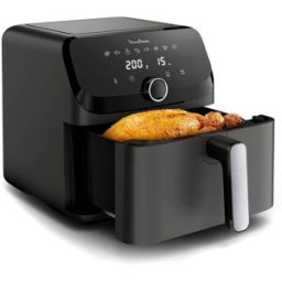 Moulinex Freidora de Aire Easy Fry Mega, 8 Programas Automáticos, 7.5L. Gris / Carbón