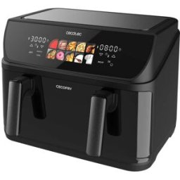 Cecotec Freidora de aire Cecofry&Grill Duoheat 10000 capacidad 10L. Negro