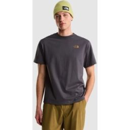 The North Face Camiseta holgada con estampado gráfico para hombre TNF Snack . (L) Gris