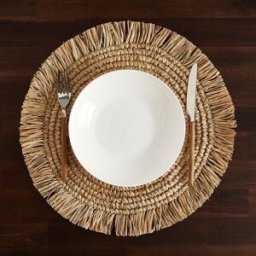 El Corte Inglés Mantel individual sisal Solok . (Diámetro 48 cm) Natural