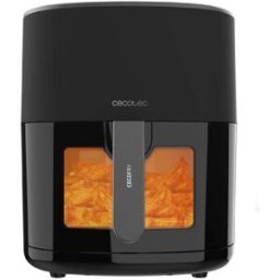 Cecotec Freidora de aire sin aceite Cecofry Fantastik Window 6500 6,5L. Negro